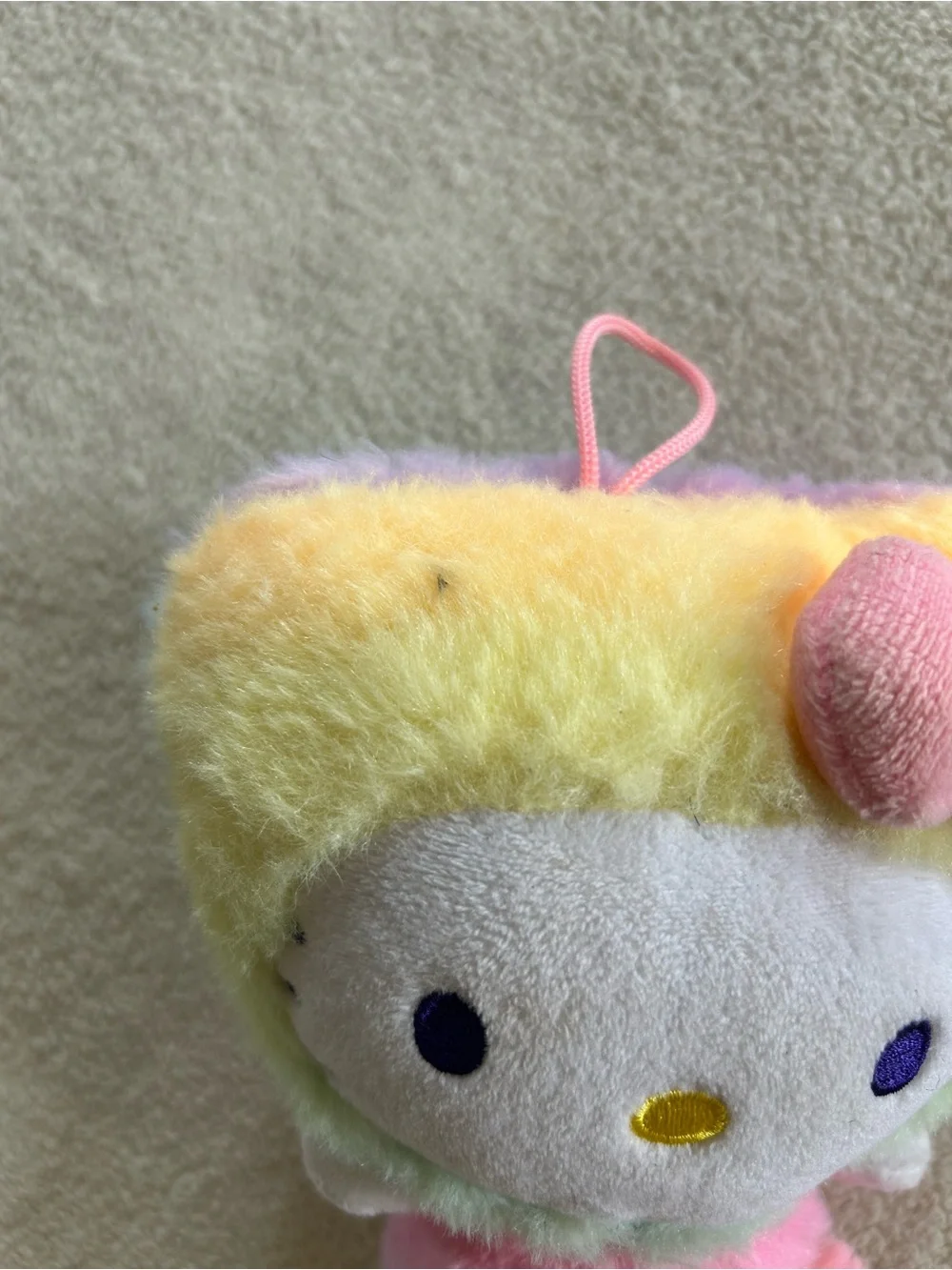 Hello Kitty Pastel Plush Keychain